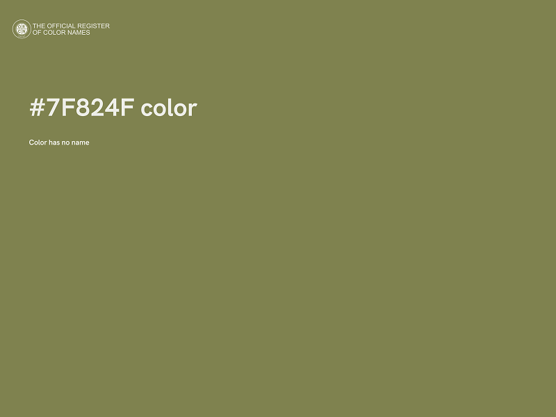 #7F824F color image