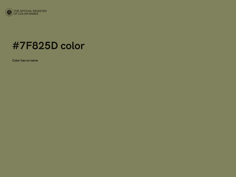 #7F825D color image