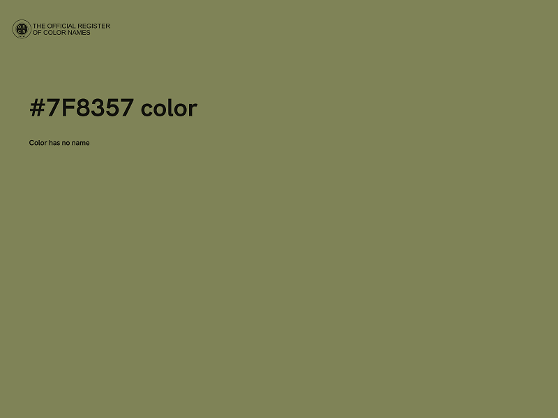 #7F8357 color image