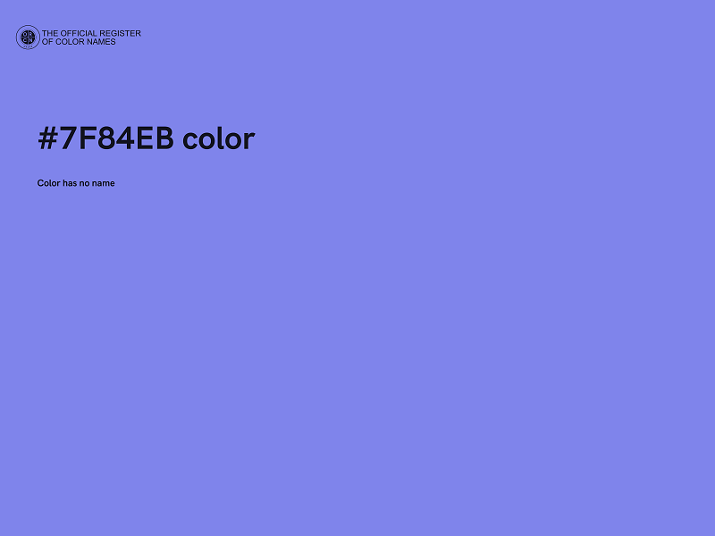 #7F84EB color image