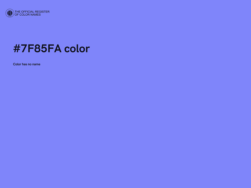 #7F85FA color image