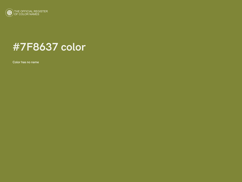 #7F8637 color image