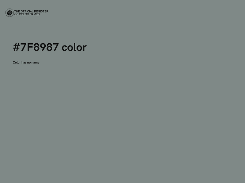 #7F8987 color image