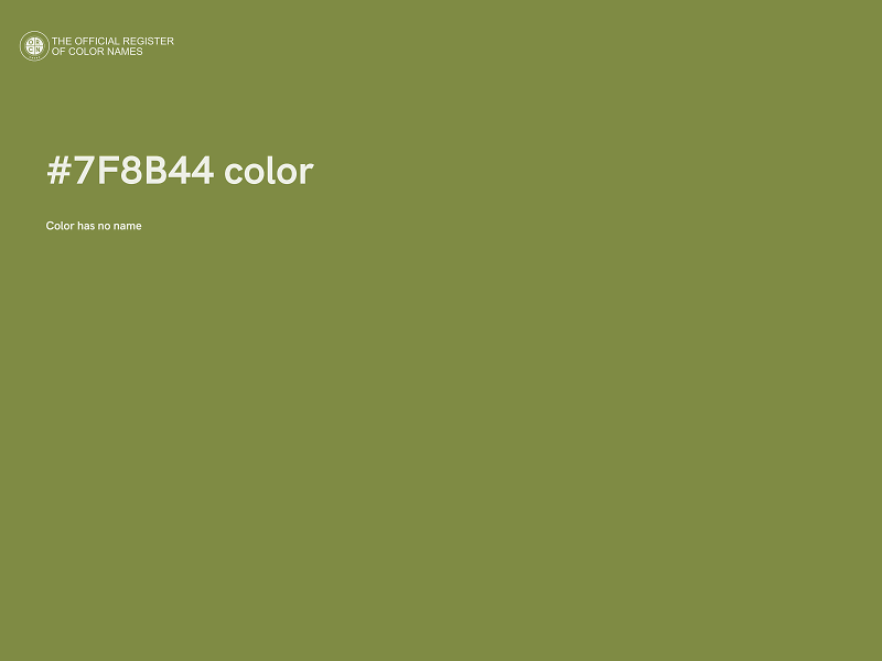 #7F8B44 color image