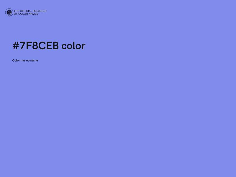 #7F8CEB color image