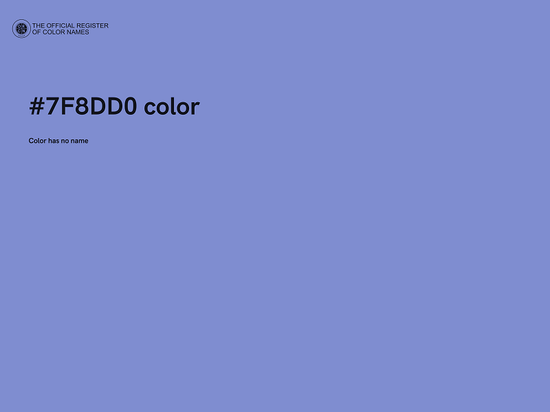 #7F8DD0 color image