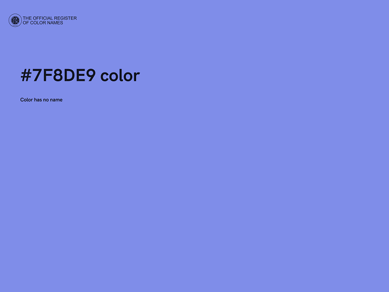 #7F8DE9 color image