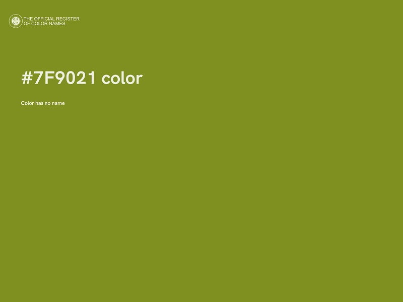 #7F9021 color image