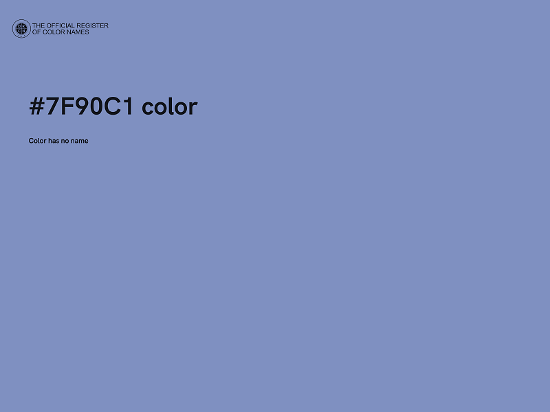 #7F90C1 color image