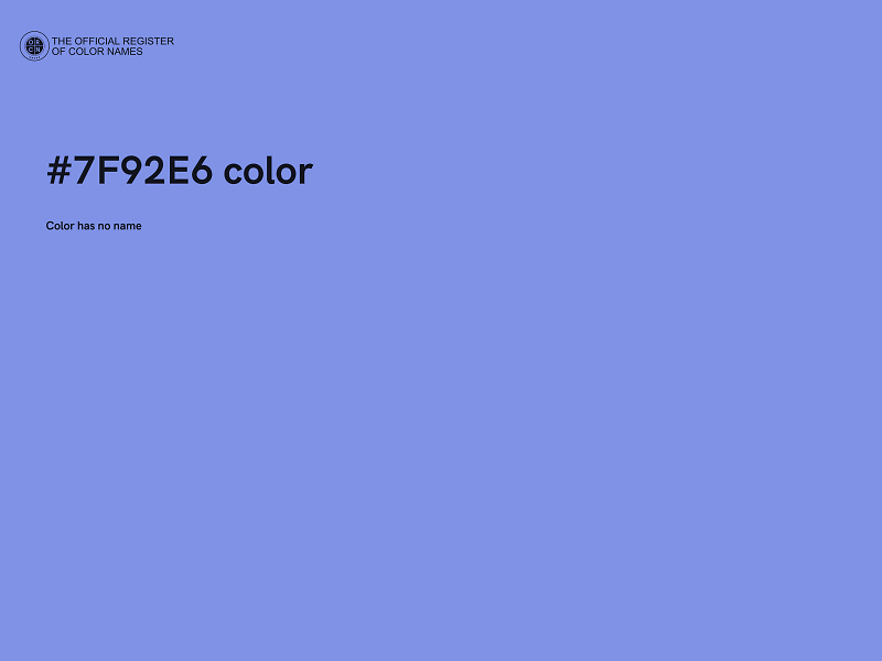 #7F92E6 color image