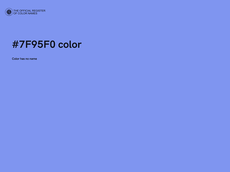 #7F95F0 color image