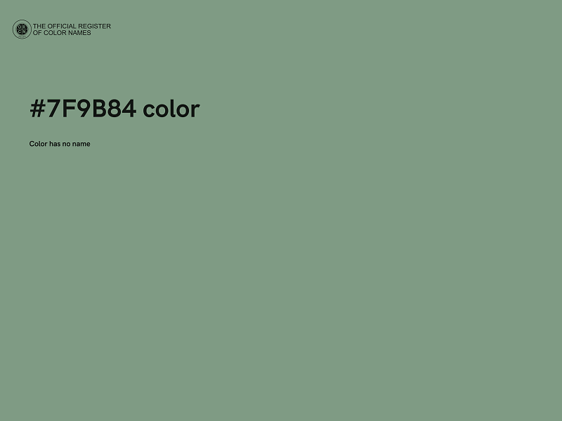 #7F9B84 color image