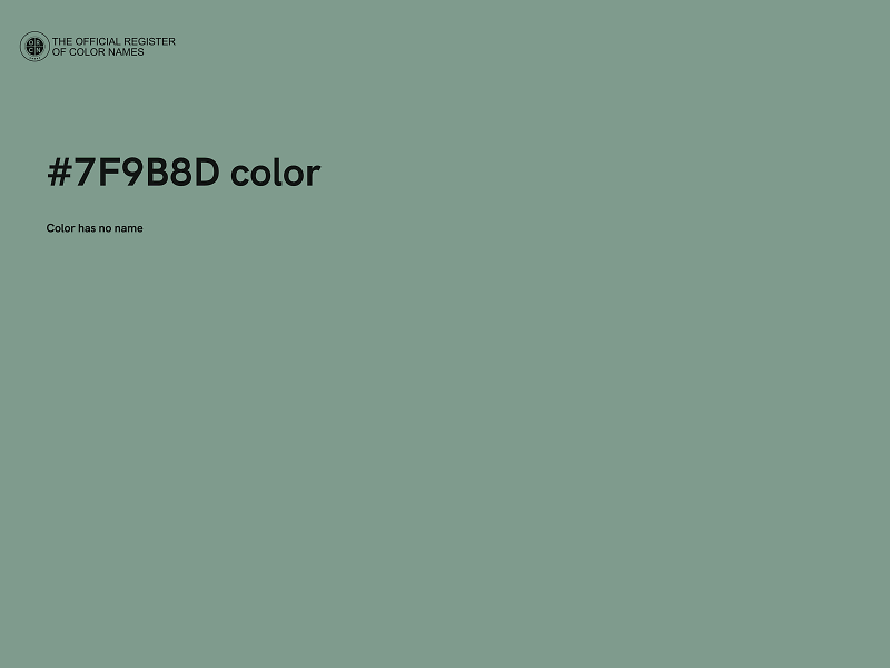 #7F9B8D color image