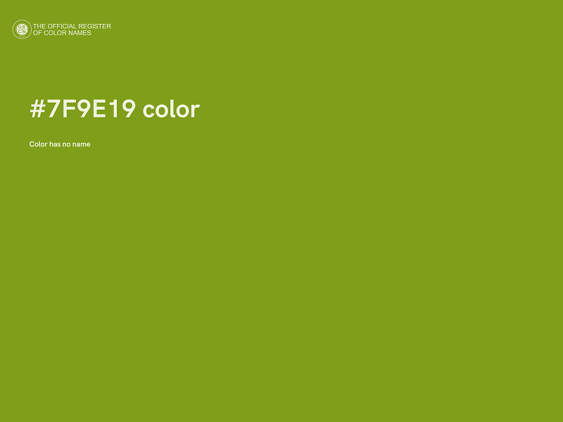 #7F9E19 color image