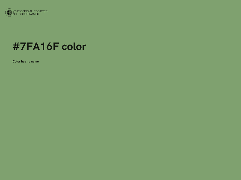 #7FA16F color image