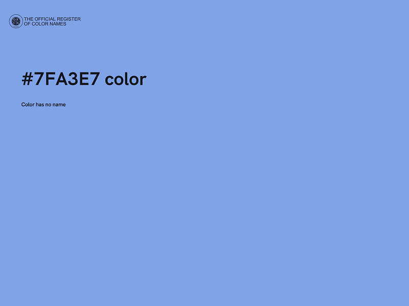 #7FA3E7 color image