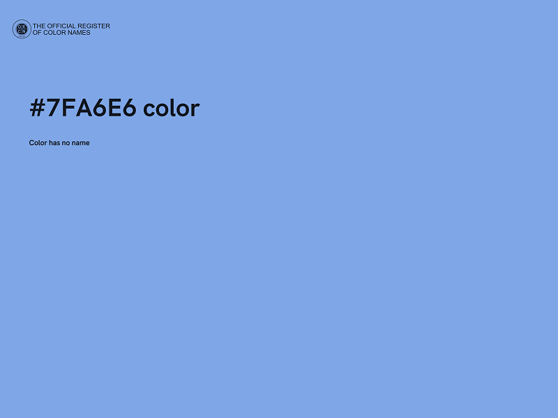 #7FA6E6 color image