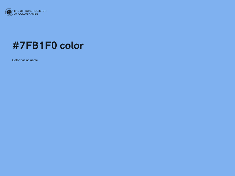 #7FB1F0 color image