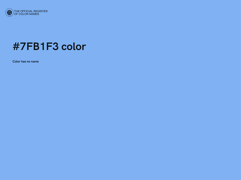 #7FB1F3 color image