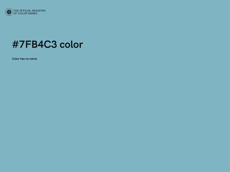 #7FB4C3 color image