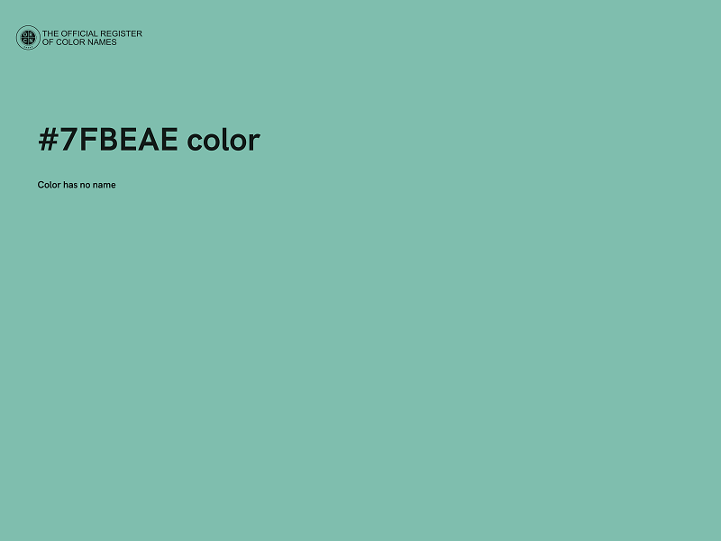 #7FBEAE color image