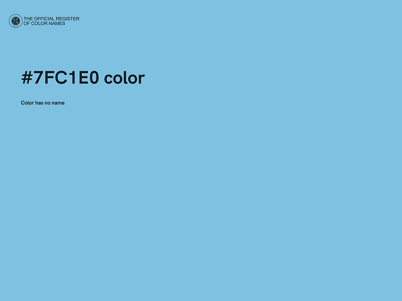 #7FC1E0 color image