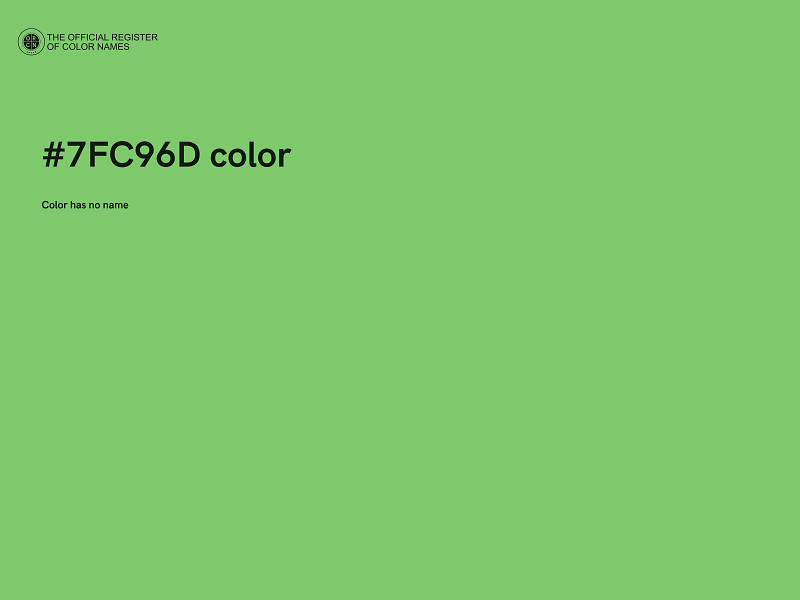 #7FC96D color image