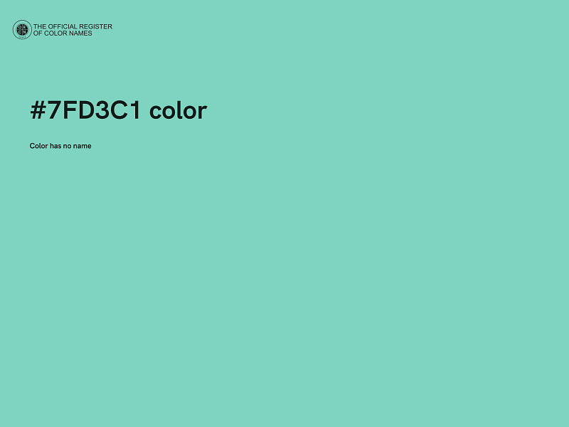 #7FD3C1 color image