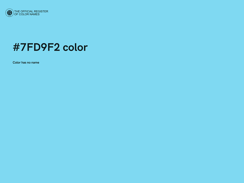 #7FD9F2 color image