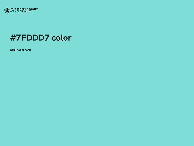 #7FDDD7 color image