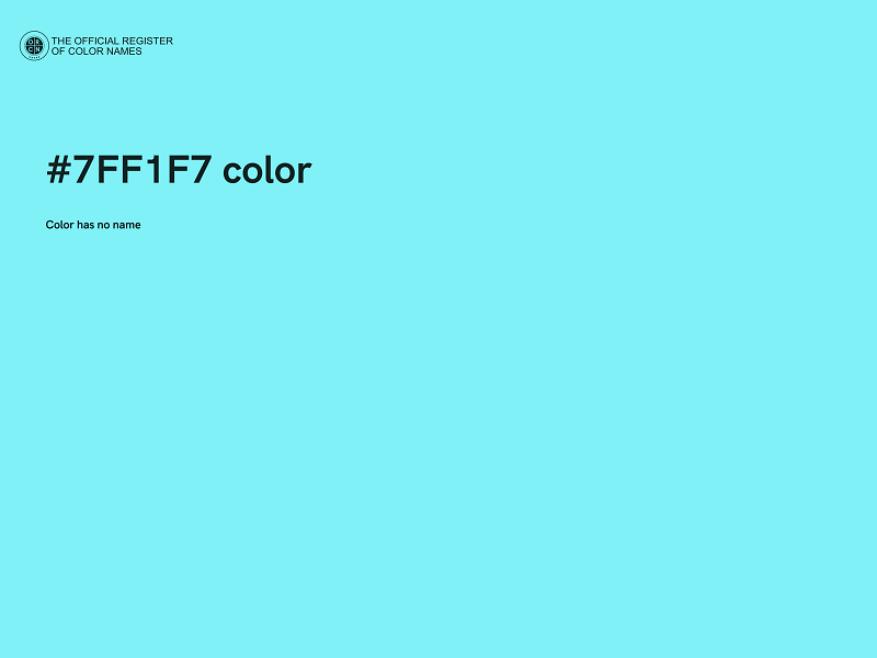 #7FF1F7 color image