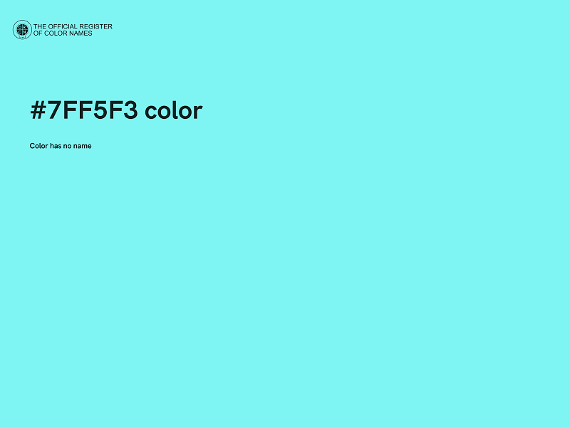 #7FF5F3 color image