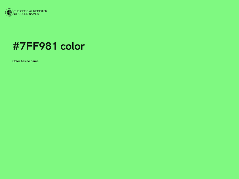 #7FF981 color image