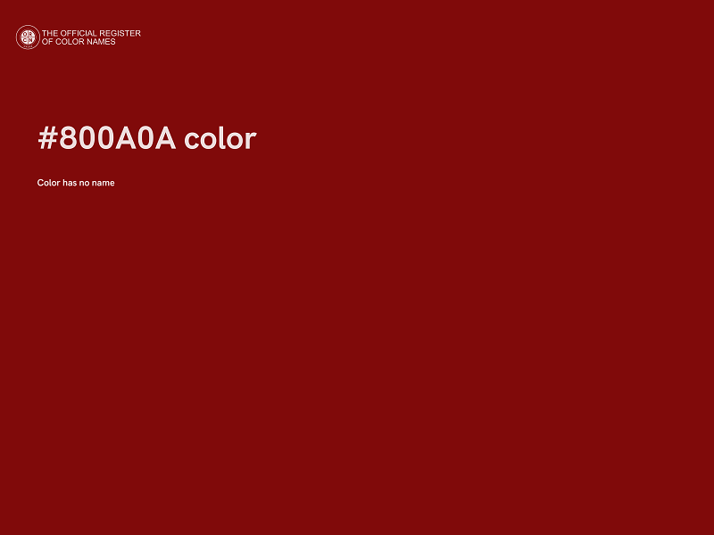 #800A0A color image