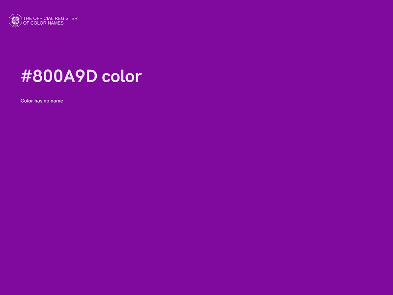 #800A9D color image