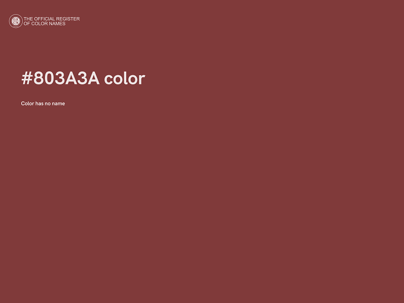 #803A3A color image