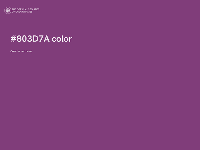 #803D7A color image