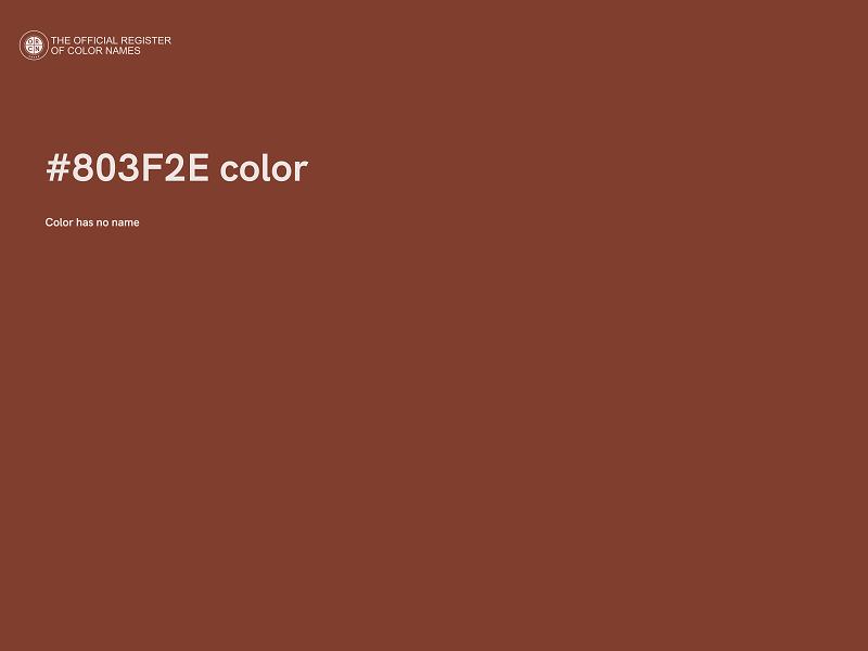 #803F2E color image