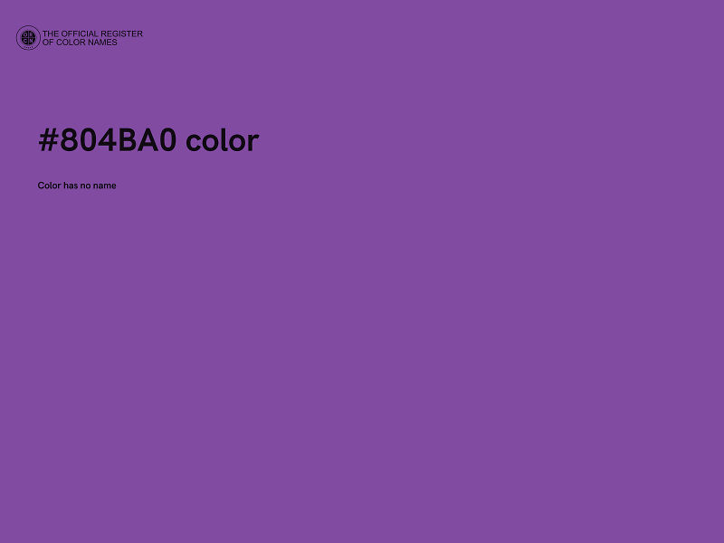 #804BA0 color image