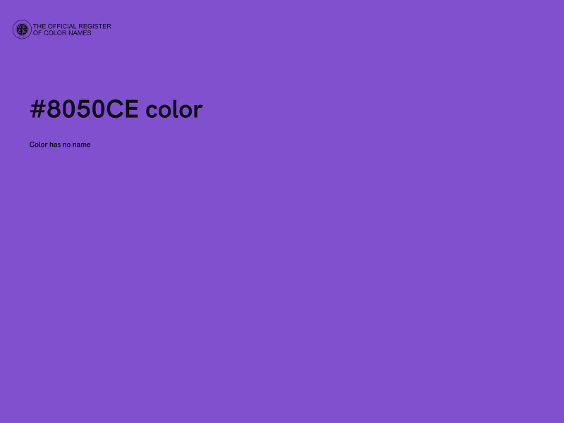 #8050CE color image