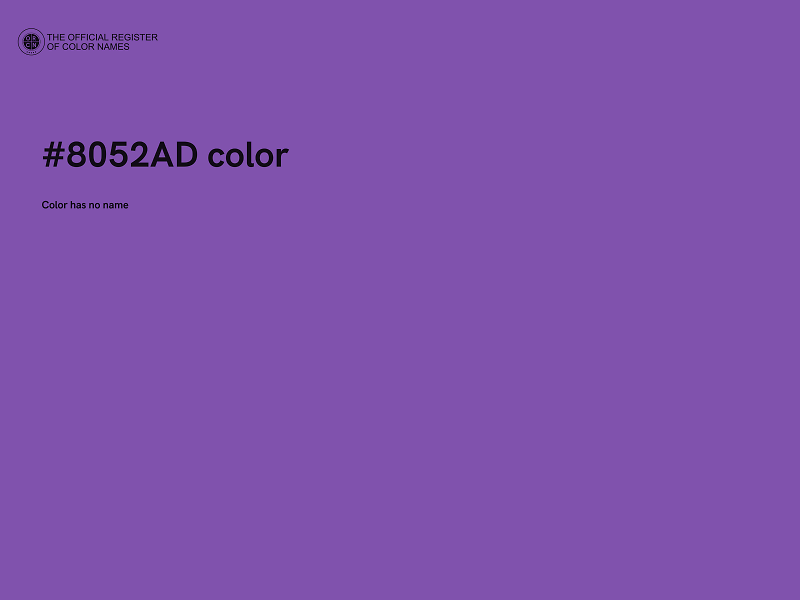 #8052AD color image