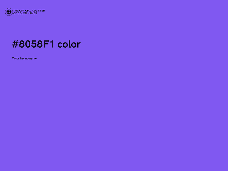 #8058F1 color image