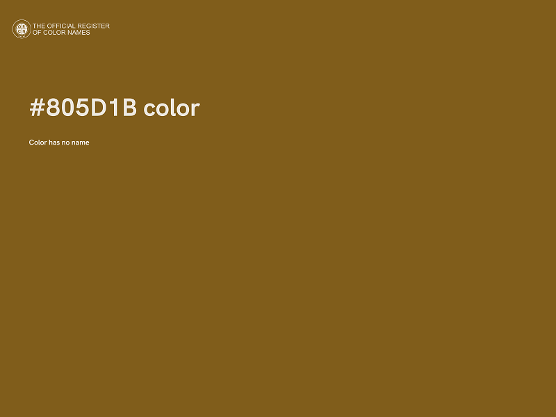 #805D1B color image