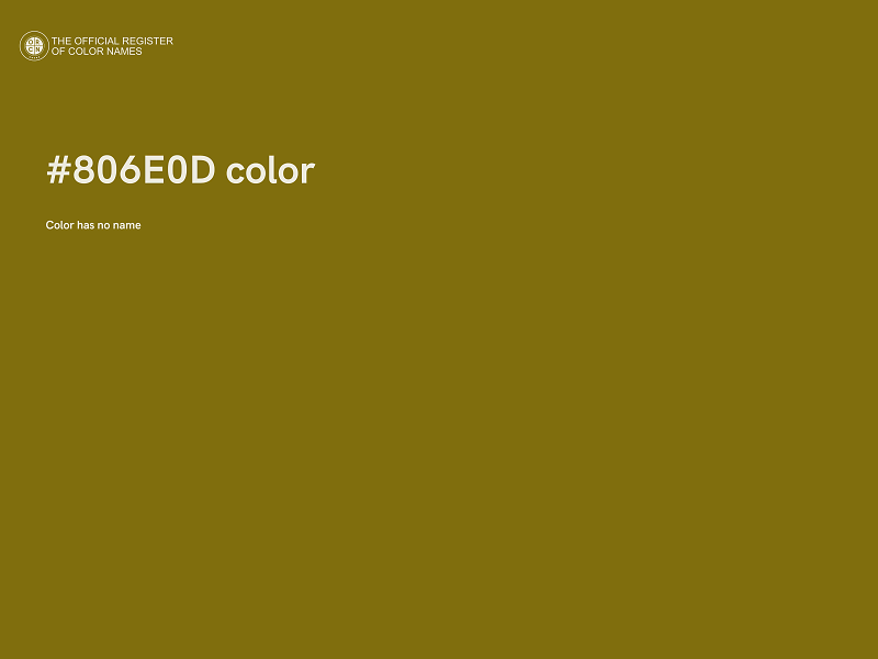 #806E0D color image