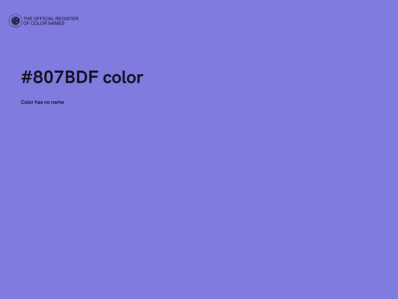 #807BDF color image