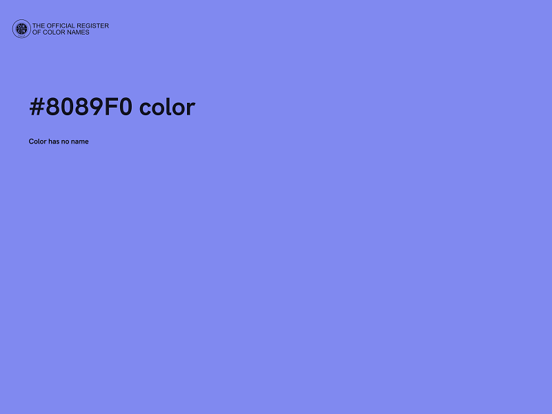 #8089F0 color image