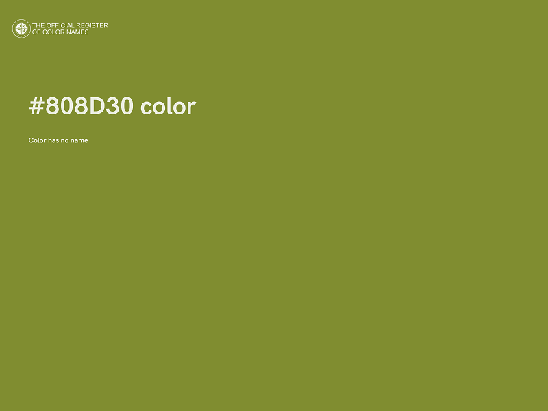 #808D30 color image