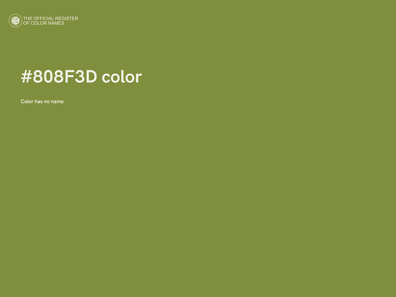 #808F3D color image