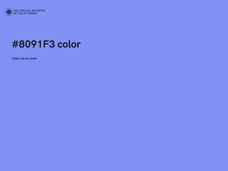 #8091F3 color image