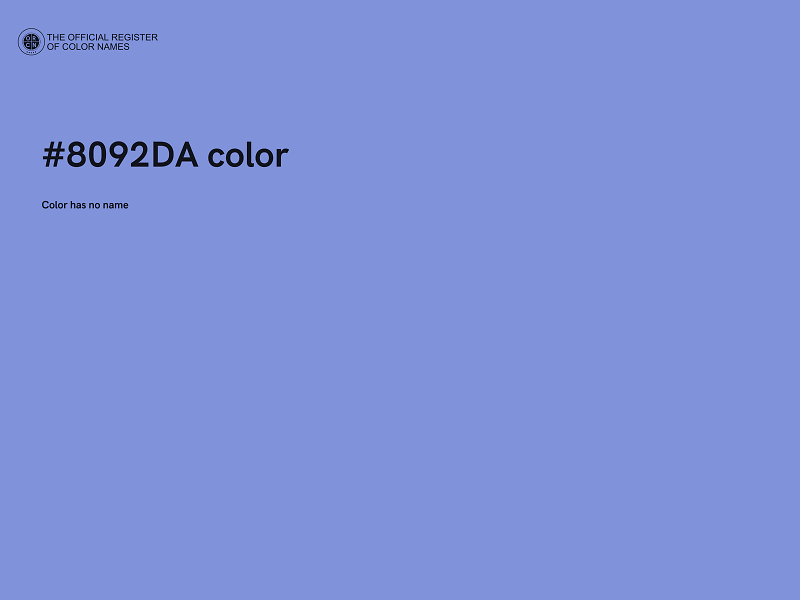 #8092DA color image